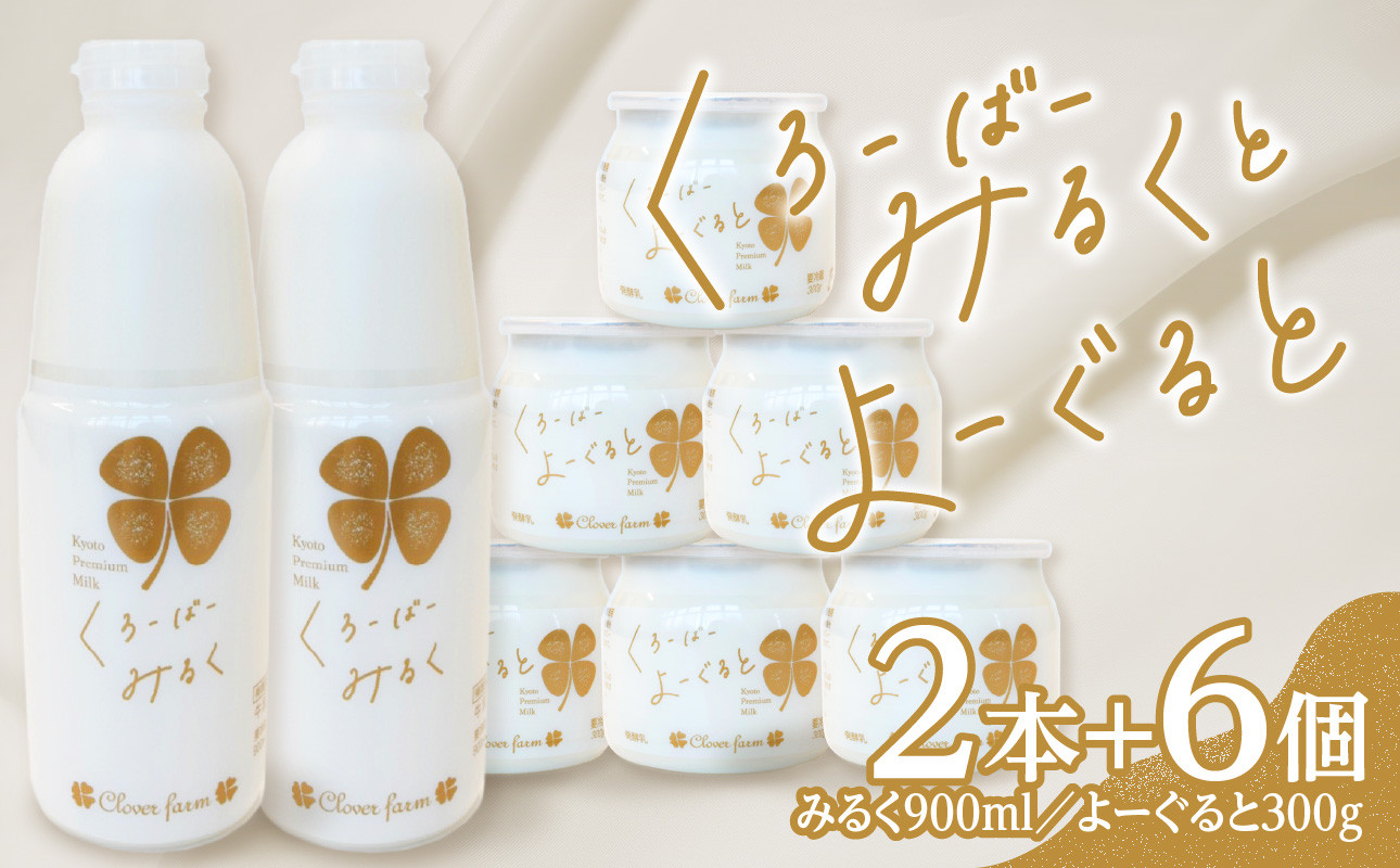 【木津川市産】くろーばーみるくとよーぐるとセット②