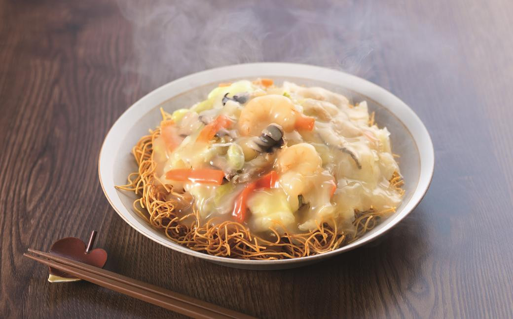 【全3回定期便】具材付き!長崎ちゃんぽん・皿うどん揚麺・角煮まんじゅう 詰合せ