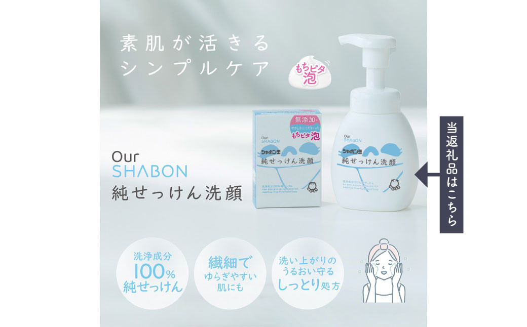 純せっけん洗顔 泡ボトル 1個、純せっけん洗顔 泡詰め替え 10個