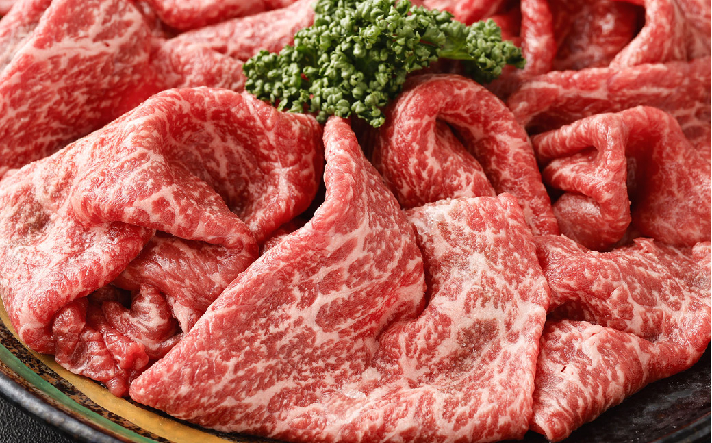 【3ヶ月毎2回定期便】 くまもとあか牛モモスライス 計約600g(約300g✕2回) 牛肉 お肉 あか牛