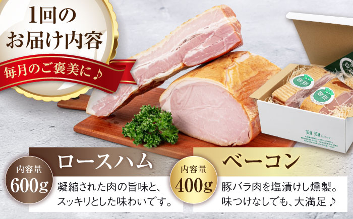 ロースハム&ベーコンセット1kgベーコン  ギフト お祝い   セット 定期便