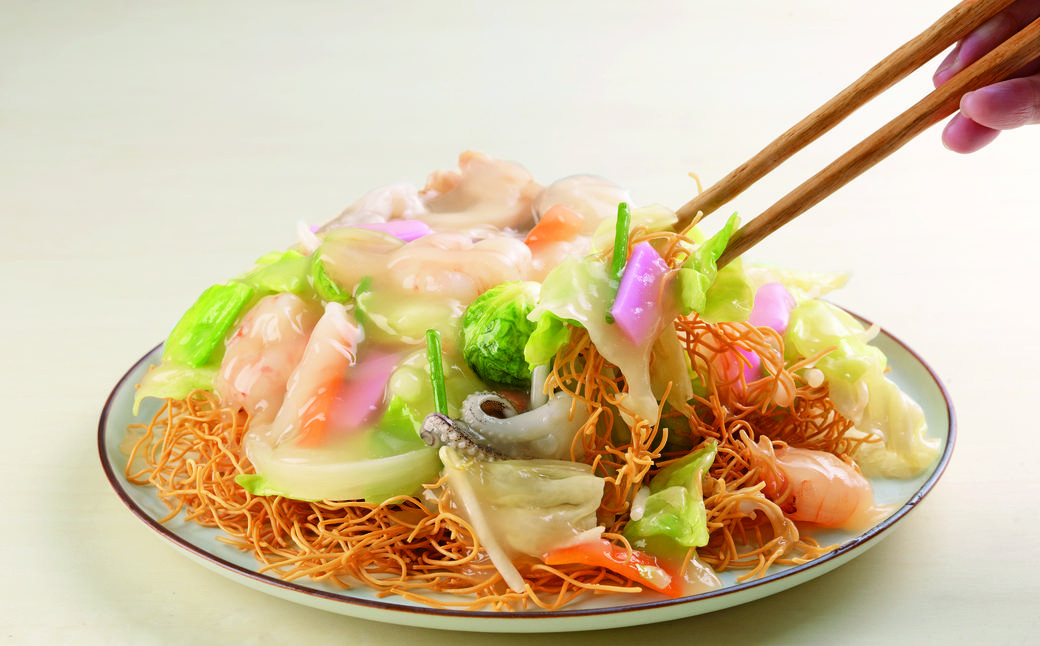 【贈答用】長崎 皿うどん 揚麺 10人前 / スープ付 パリパリ麺 あん あんかけ 揚げ麺 麺類 長崎県 長崎市 みろくや
