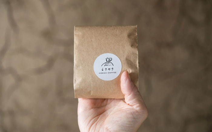 【ブレンド&甘みとほのかな苦味の中深煎り】自家焙煎コーヒー豆 4袋入りギフトボックスセット（100g×4袋）/とのみのHOKAO
