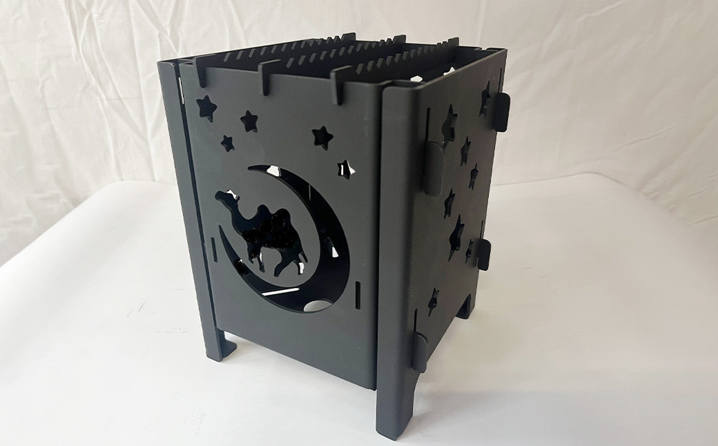 【KM-150】鉄 組み立て式 万能焚き火台 耐熱塗装 ミニ | 焚き火 焚火台 ステンレス アウトドア キャンプ コンパクト