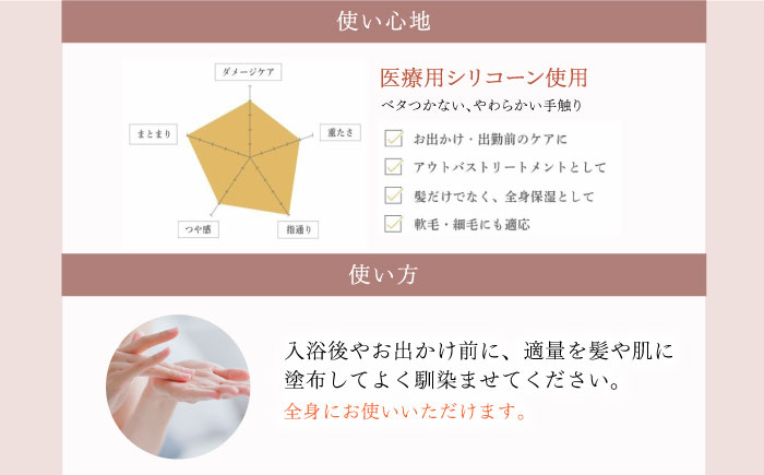 ヘアケア オイル メンズ レディース 美容室専売 サロン専売 洗い流さない べたつかない ヘアダメージ ダメージ アウトバス