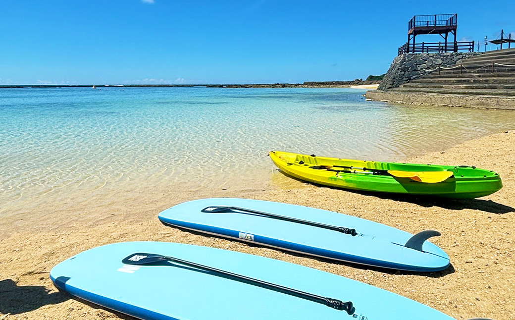 【鹿児島 徳之島】 与名間ビーチ スタンドアップパドル（SUP） 利用券 マリンアクティビティ レンタルチケット