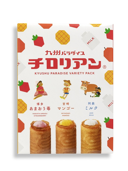 ロールクッキーの中にたっぷりクリームが入ってます。