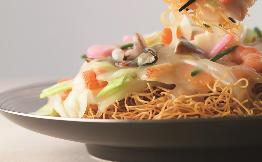 【全3回定期便】長崎ちゃんぽん・皿うどん揚麺 各8人前 / ちゃんぽん チャンポン 皿うどん 麺類 みろくや 長崎県 長崎市
