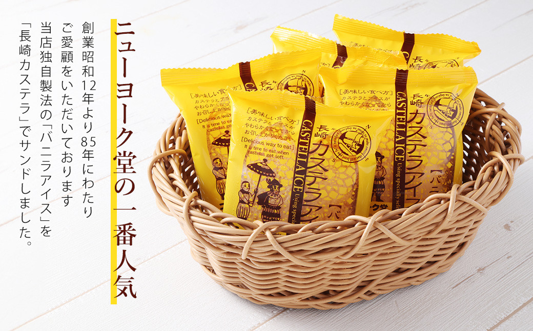 【全6回定期便】長崎カステラアイス (バニラ) 計10個 