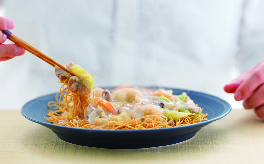 【贈答用】【具材付き】長崎 皿うどん 6人前 / 麺 麺類 冷凍 揚麺 あんかけ 惣菜 みろくや 長崎県 長崎市