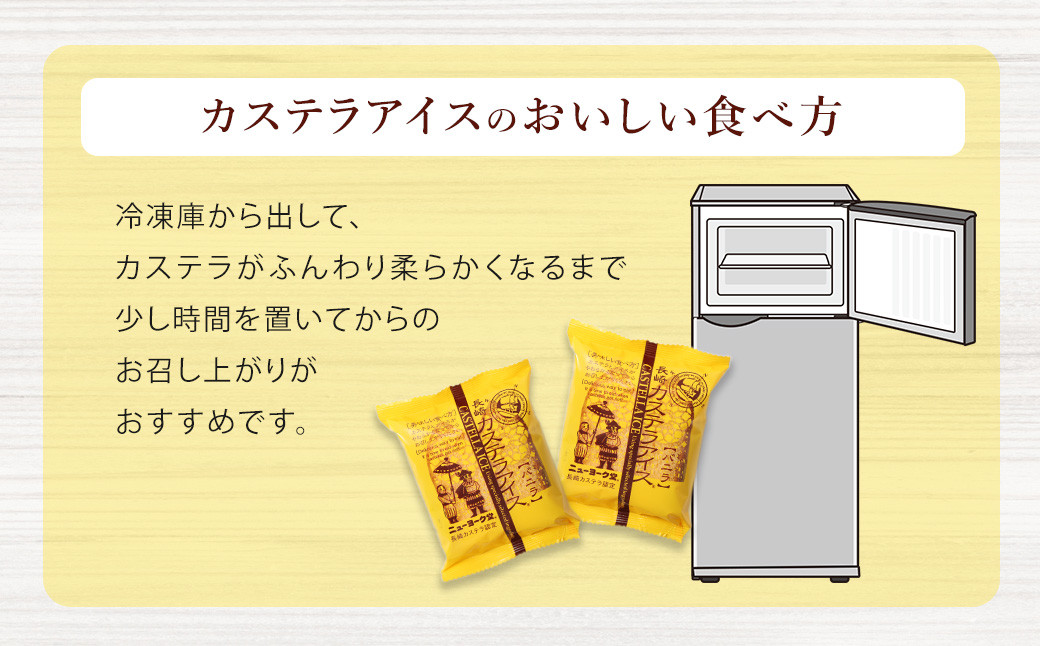 【全6回定期便】長崎カステラアイス (バニラ) 計10個 