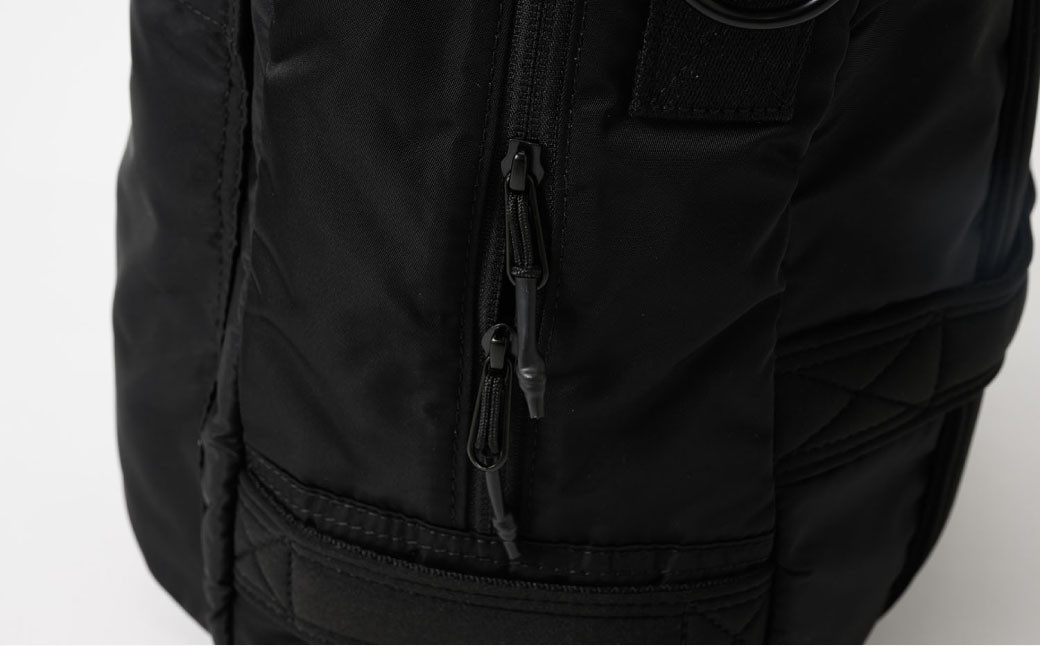 リサイクルナイロン スクエアボストンバッグ ブラック SW-RN001-BK