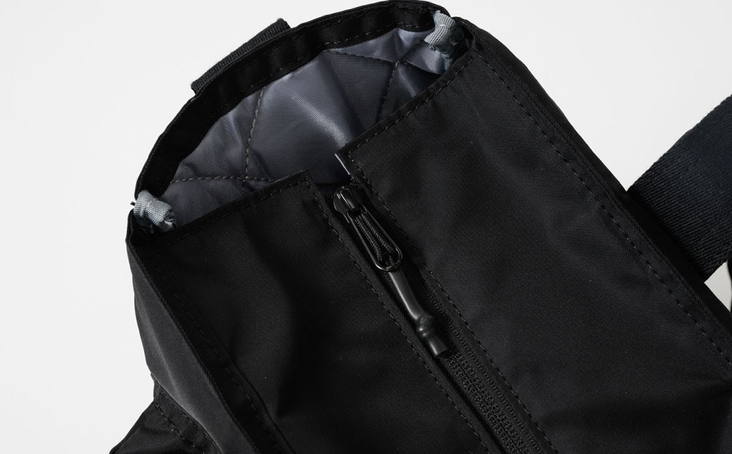 リサイクルナイロン シンプルトートバッグ ブラック SW-RN002-BK