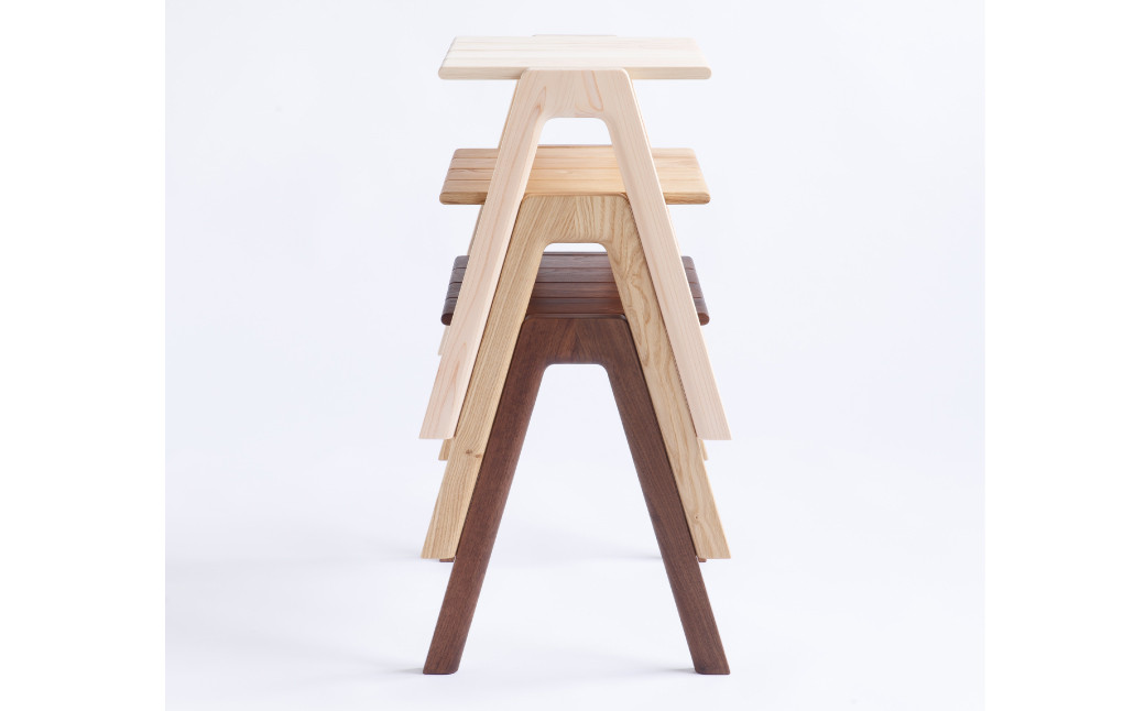 MINAZUKI STOOL (スタッキングスツール) クリ (2脚) /  家具 インテリア スツール ナイトテーブル