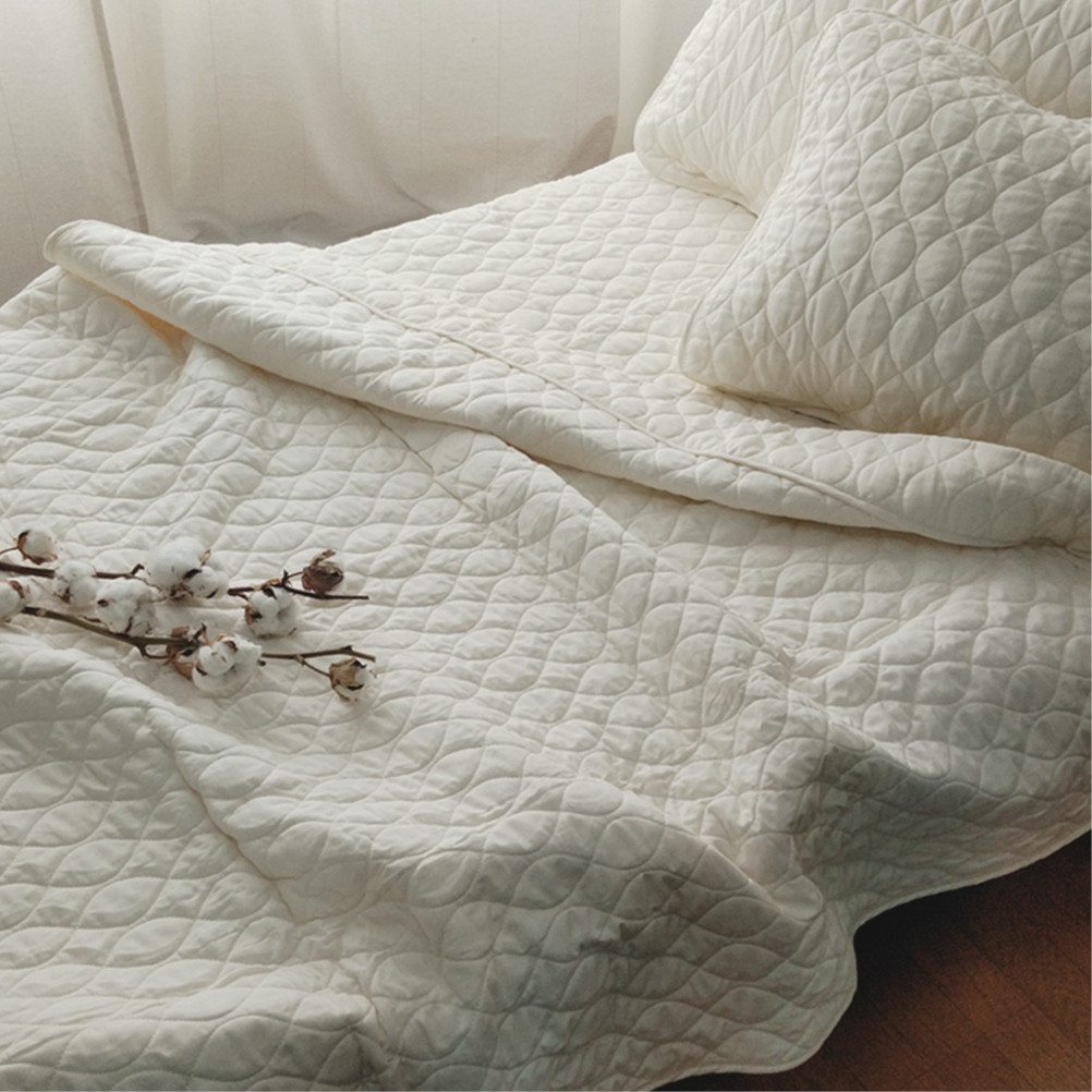 【ダブルサイズ】オーガニックコットンガーゼ敷きパッド ダブルサイズ 【キナリ】 