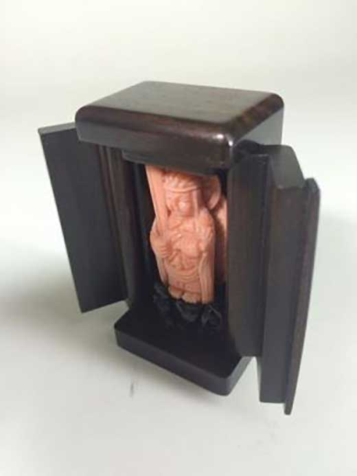 珊瑚御守本尊シリーズ・谷脇仁光作・文殊菩薩 [ATAC418]