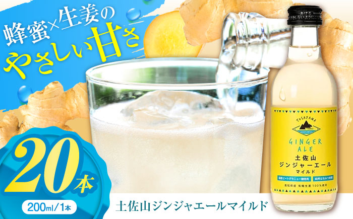 土佐山ジンジャエールマイルドM(200ml) 20本入り  [ATBH005]