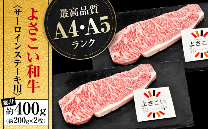 高知県産 よさこい和牛 サーロインステーキ用 約200g×2枚 牛肉 国産 サーロイン ステーキ 焼肉  [ATAP012]