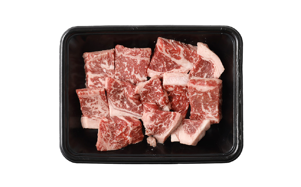 【4ヶ月毎3回定期便】 くまもとあか牛 サイコロステーキ 計約1.2kg(約400g✕3回) 牛肉 お肉 和牛