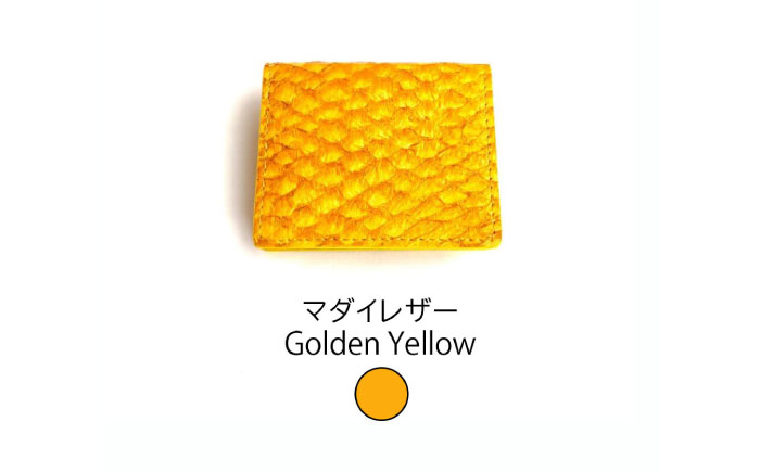 【Golden Yellow】Ocean Leather BOXコインケース【マダイ】【興洋フリーズ株式会社】 