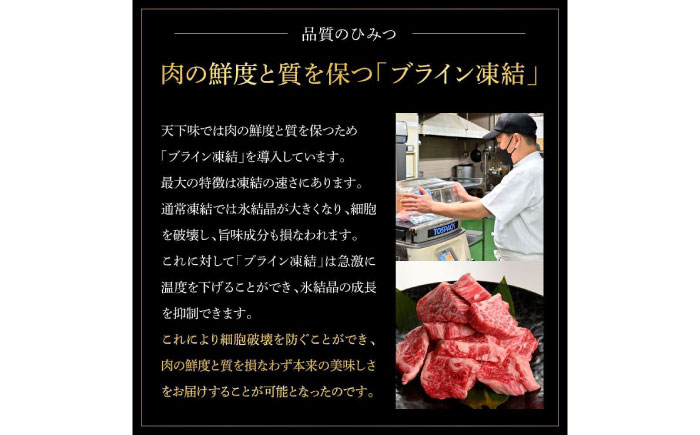 熟成肉 土佐あかうし 土佐和牛2種食べ比べ 特選カルビサイコロステーキ 約1kg (約500g×各1)