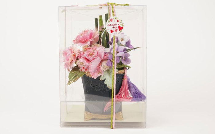 和装のカーネーション花飾りセット（ピンク）　母の日 らんまん 花 雑貨 造花 インテリア お祝い ギフト 贈答 人気 送料無料 