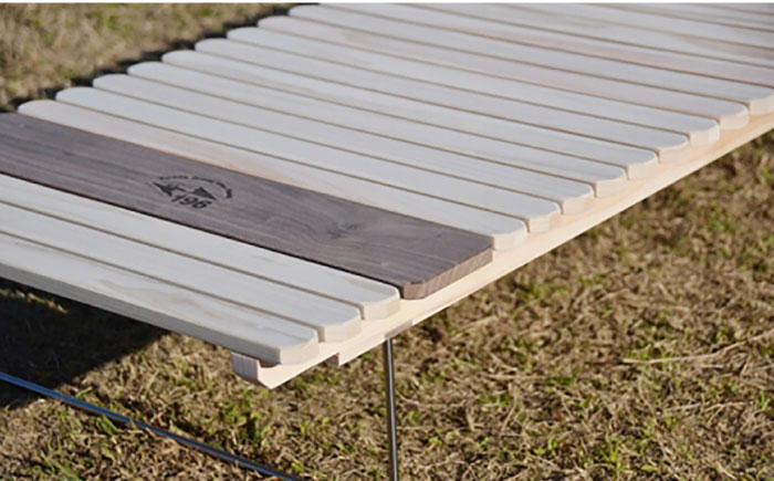 土佐ひのき の キャンプ用 オプションテーブル KUROSON370専用 【196｜ひのきのキャンプ用品】 [ATBG004]