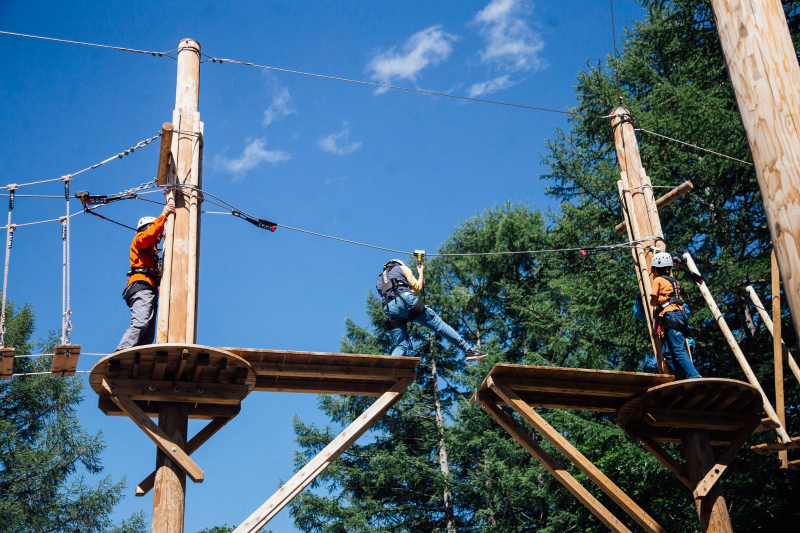 標高1500メートルのフィールドで大冒険
