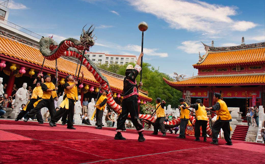 【額装写真】【孔子祭 龍踊り】画寸A3サイズ [M07-5682]