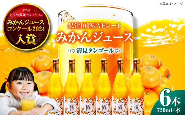 みかんジュースセット（清見タンゴール 720ml×6本）