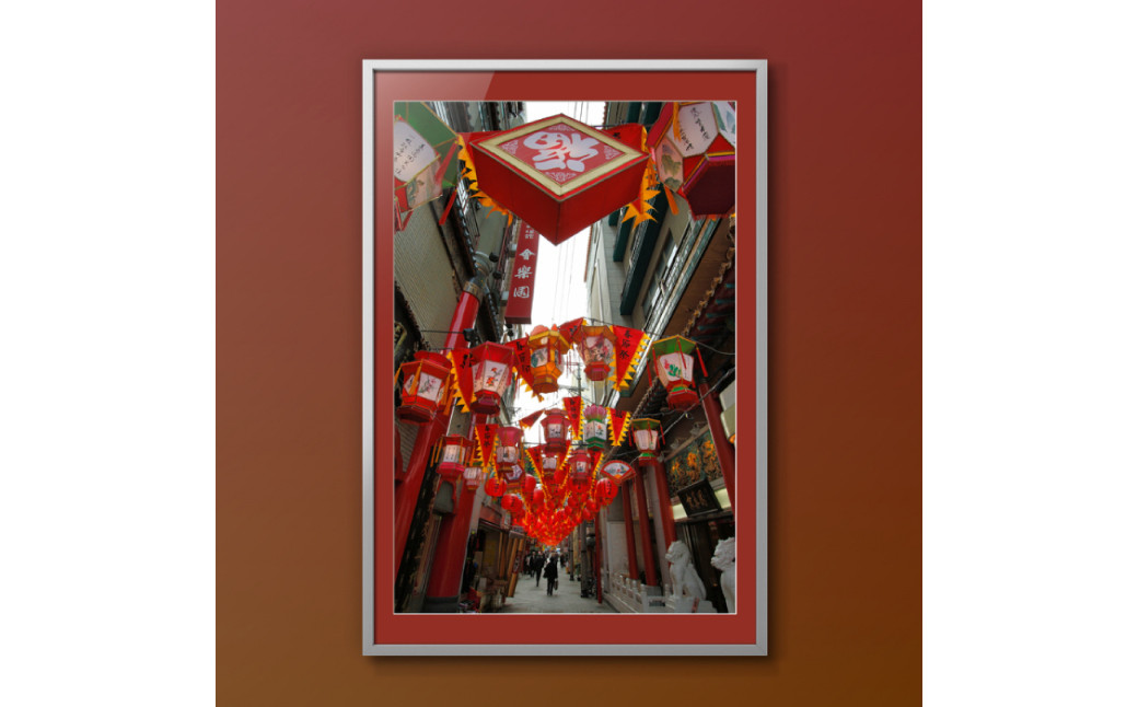 【額装写真】【ランフェス 長崎中華街】画寸A3ノビサイズ [M08-2300] 