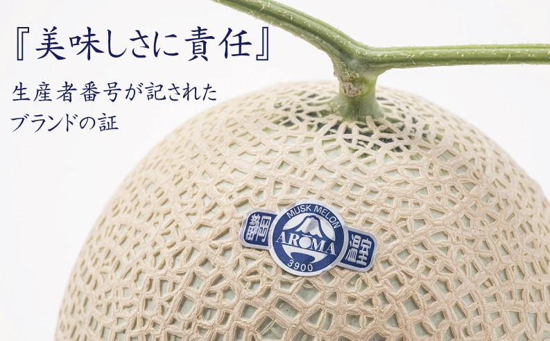 【訳あり品】静岡県産 アローマメロン 1玉 約1.0kg以上 化粧箱入 果物 フルーツ メロン めろん