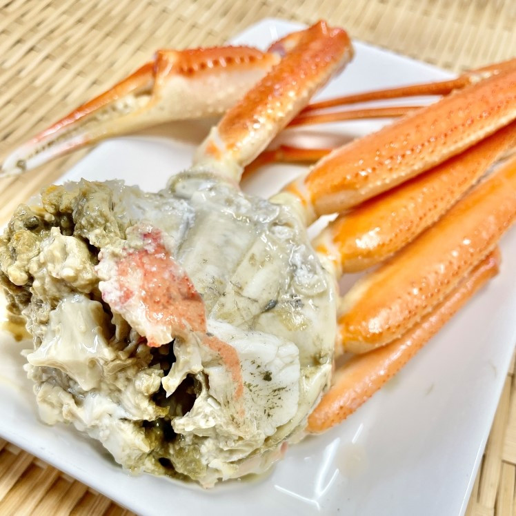 【訳あり】浜茹で 本ズワイガニ 足欠「雄ガニ 3杯（約900g）」