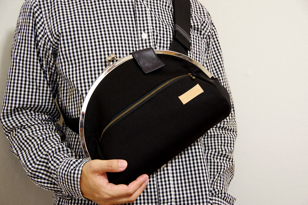 がま口 ボディバッグ