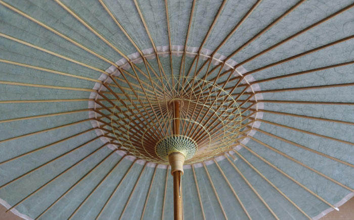 かさ 和傘 日傘 傘 40本骨 和風 おしゃれ あさぎ 色 和紙 伝統 工芸