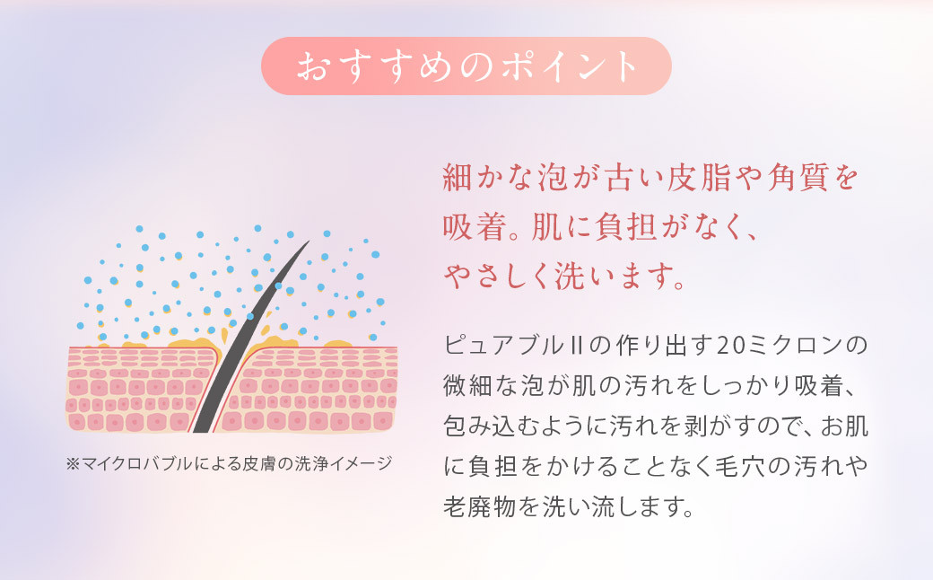 マイクロバブルシャワー ピュアブルⅡ