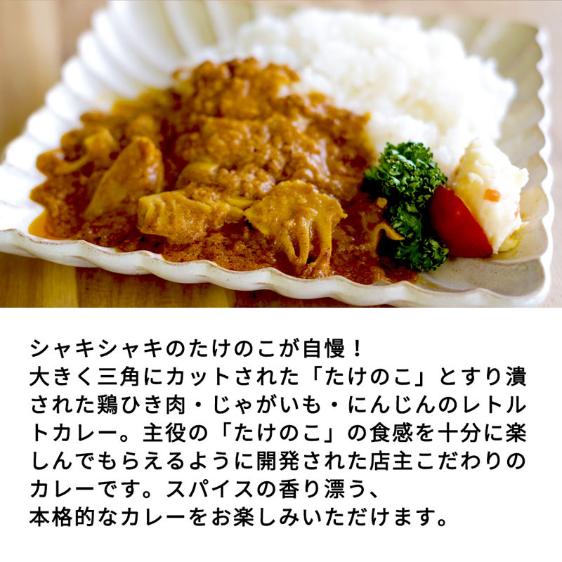 たけのこカレー1人前×4個セット