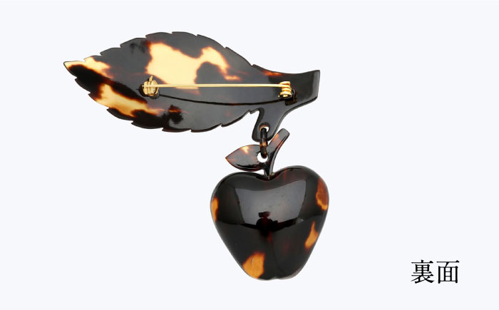 本べっ甲 べっ甲 べっこう ブローチ コサージュ 胸飾り シェルカメオ 工芸品 プレゼント パーティー お祝い 卒業式