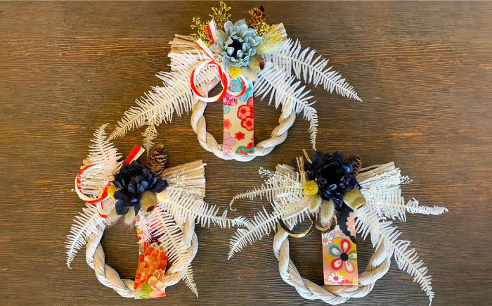 しめ縄 しめなわ ドライフラワー お正月 正月飾り