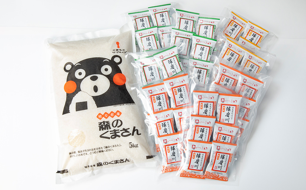 つぶ味噌仕立て 本格 フリーズドライ みそ汁 （42食・3種）＆森のくまさん（米） ＜大セット＞