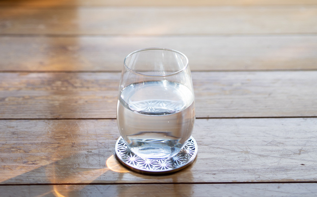 ユニメットコースター (ステンレストップ・ステンレスベース) 2個セット 伝統紋様