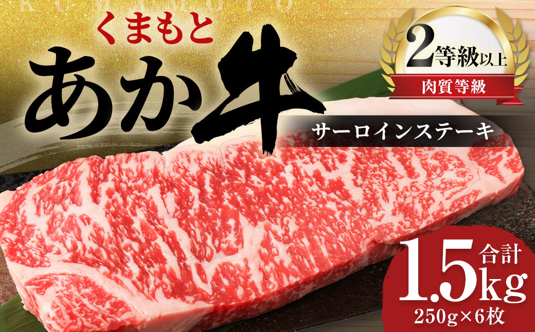 くまもと あか牛 サーロイン 1.5kg(250g×6枚)牛肉 牛 肉