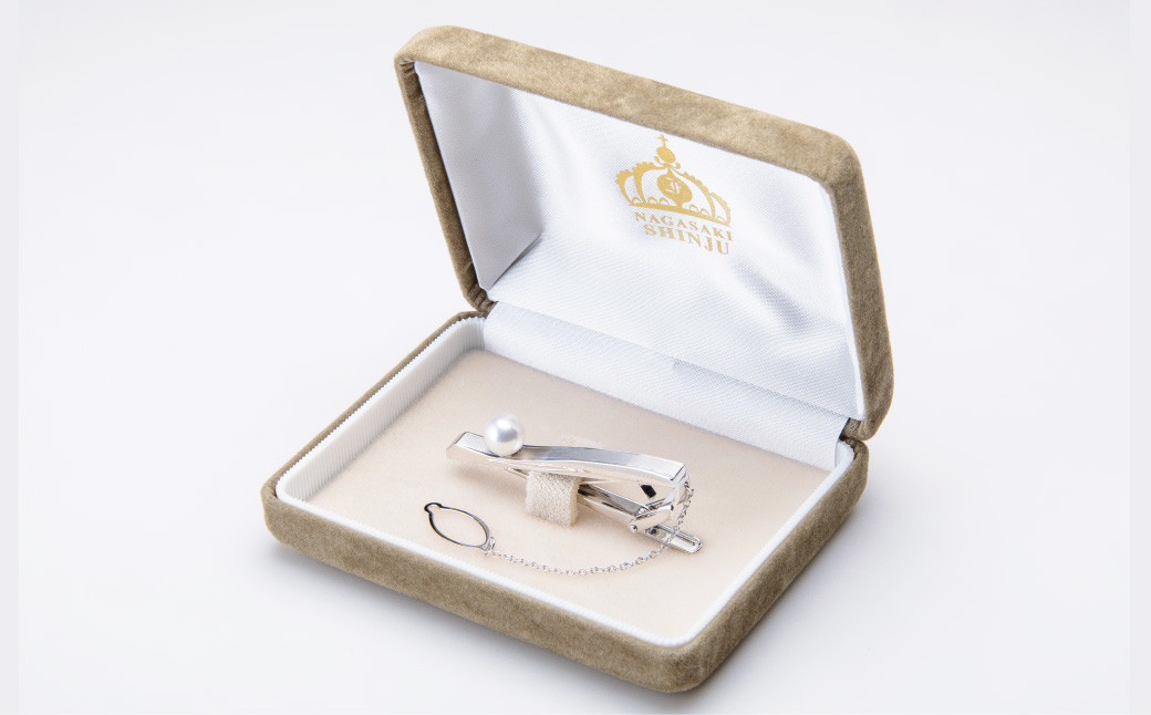 《アコヤ真珠》8.5mm フォーマルパール メンズタイドメ①【★★★★★】