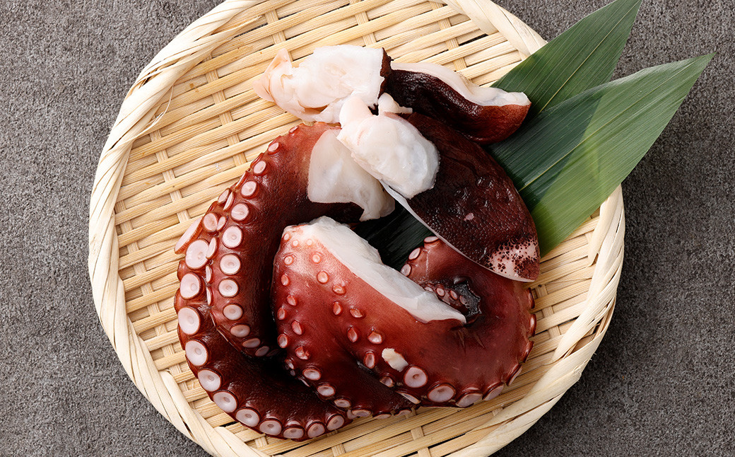 熊本県産ボイル地ダコ2本足カット 合計2パック 約400～500g