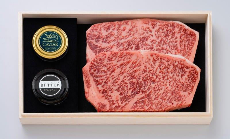 千屋牛ステーキ(サーロイン)200g×2枚で、食べ応えあり!