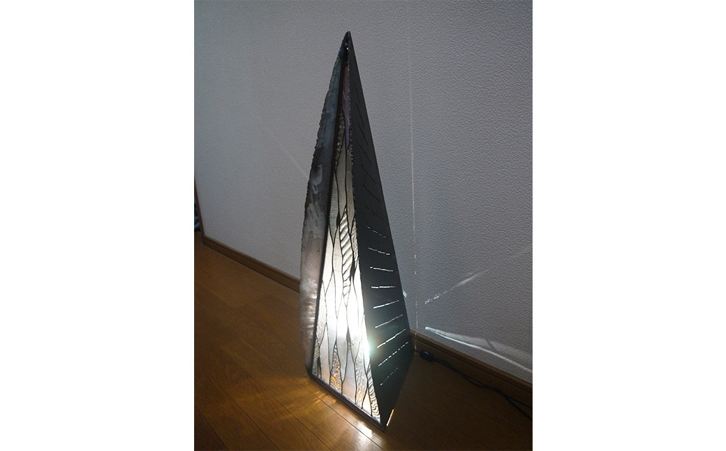 ステンドグラスオブジェ「道標」