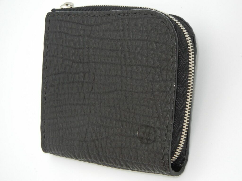 サメ革　L型ファスナー小財布【革職人TOSHI】 [ATDZ008]