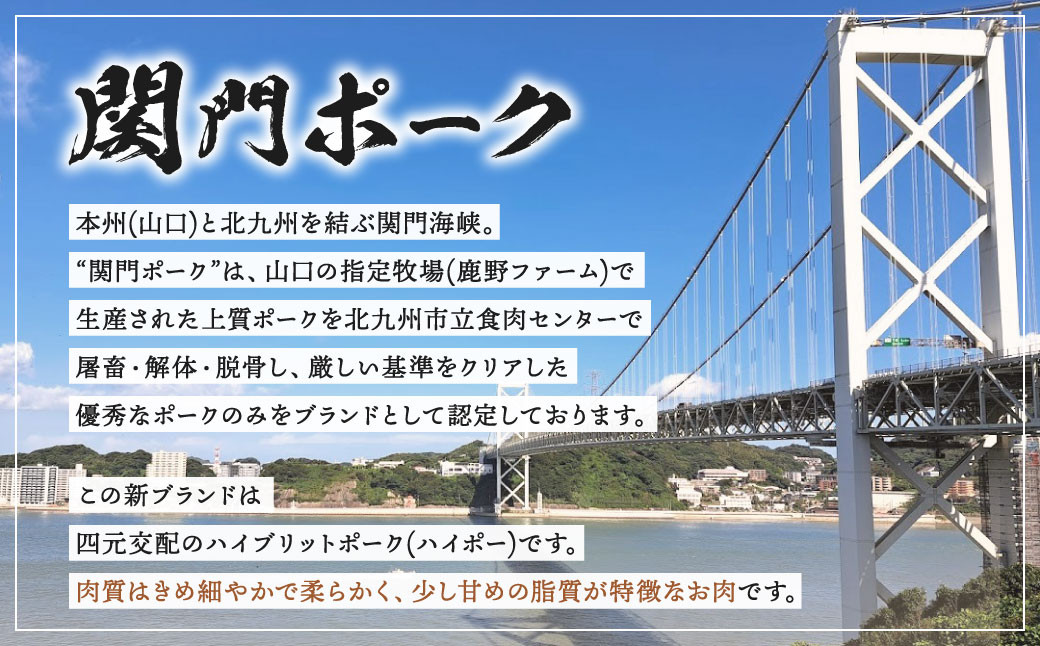 関門ポークロースステーキ 4枚（約100g×4）