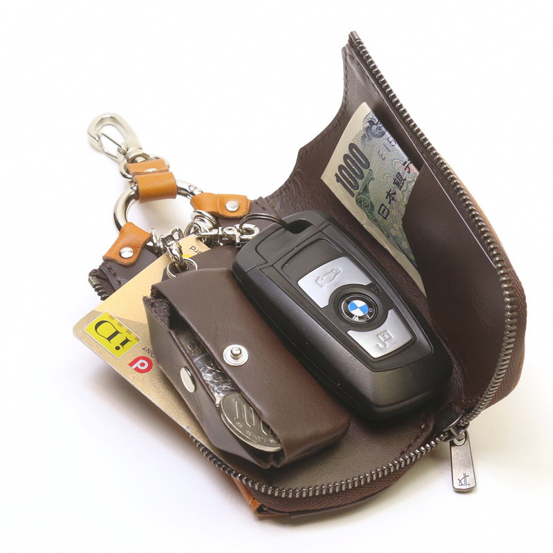 【こだわりの革アイテム】マルチキーケース ビートル「Beetle」（イエロー）