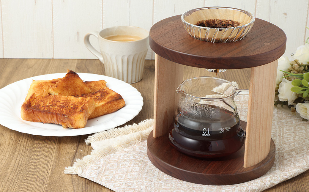 コーヒードリッパースタンド〈ブラックウォールナット〉